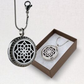 Aromatherapy Locket - Crystal Lotus